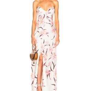 NWT ZIMMERMANN Orchid-Print Linen Slip Dress Sz 3